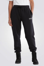 TIMBERLAND - מכנסי טרנינג עם הדפס לוגו צבע שחור - MASHBIR//365