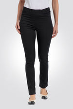 PUNT ROMA - מכנסי טוויל לנשים בצבע שחור - MASHBIR//365