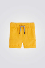 OBAIBI - מכנסיים קצרים בצבע חרדל לתינוקות - MASHBIR//365