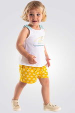 OBAIBI - מכנסיים קצרים עם הדפס בצבע צהוב - MASHBIR//365