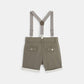 OBAIBI - מכנסיים קצרים עם שלייקס בצבע חאקי - MASHBIR//365 - 5