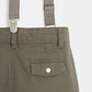 OBAIBI - מכנסיים קצרים עם שלייקס בצבע חאקי - MASHBIR//365 - 4