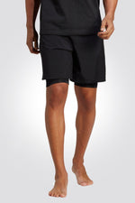 ADIDAS - מכנסיים קצרים YOGA TRAINING 2-IN-1 בצבע שחור - MASHBIR//365