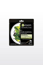 Garnier - מסיכת טישו לפנים פחם עם תמצית אצות שחורות - MASHBIR//365