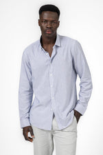 KENNETH COLE - מכופתרת פשתן בגזרת SLIM FIT צבע LT BLUE - MASHBIR//365