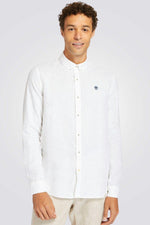 TIMBERLAND - מכופתרת MILL RIVER בצבע לבן עם לוגו רקום - MASHBIR//365