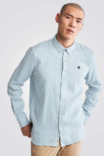 TIMBERLAND - מכופתרת MILL RIVER בצבע תכלת עם לוגו רקום - MASHBIR//365