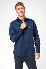 NAUTICA - מכופתרת נייבי REGULAR FIT - MASHBIR//365