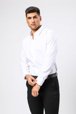 KENNETH COLE - מכופתרת NON IRON בצבע לבן - MASHBIR//365