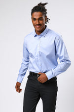 KENNETH COLE - מכופתרת NON IRON כחול בהיר - MASHBIR//365