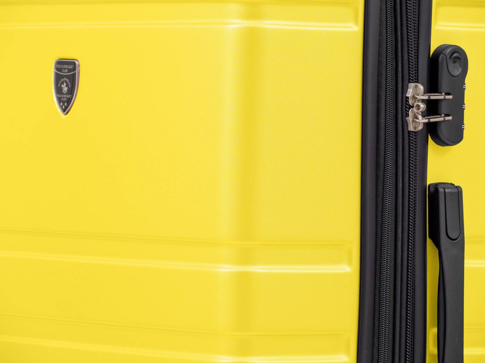 SANTA BARBARA POLO & RAQUET CLUB - מזוודה קשיחה בינונית 24" דגם 1807 בצבע צהוב - MASHBIR//365