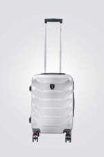 SANTA BARBARA POLO & RAQUET CLUB - מזוודה טרולי עלייה למטוס 20" דגם 1701 בצבע כסוף - MASHBIR//365