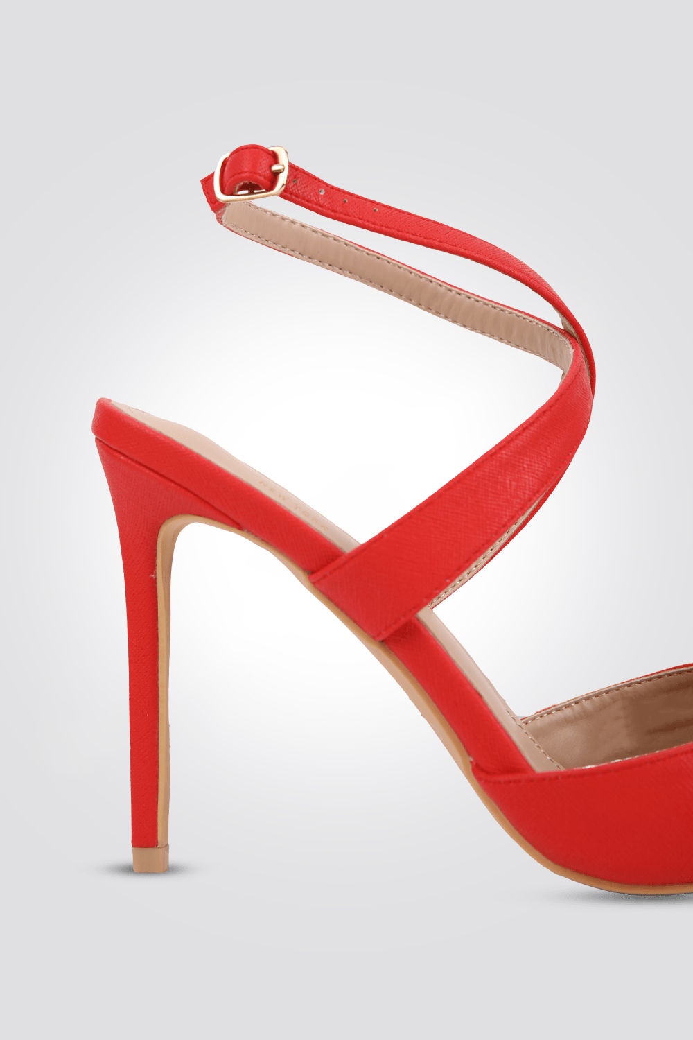 KENNETH COLE - נעל עקב מעטפת 10 ס"מ בצבע אדום - MASHBIR//365