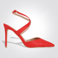 KENNETH COLE - נעל עקב מעטפת 10 ס"מ בצבע אדום - MASHBIR//365 - 1