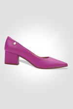 LADY COMFORT - נעל עקב שפיץ בצבע סגול - MASHBIR//365