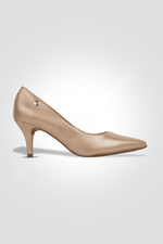 VIZZANO - נעל עקב שפיץ בצבע זהב מטאל - MASHBIR//365