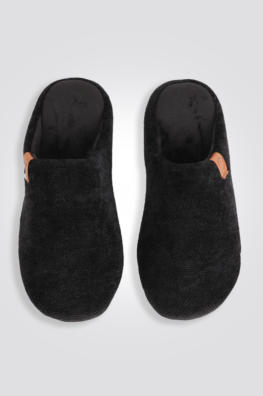 LADY COMFORT - נעלי בית לגברים בצבע שחור - MASHBIR//365