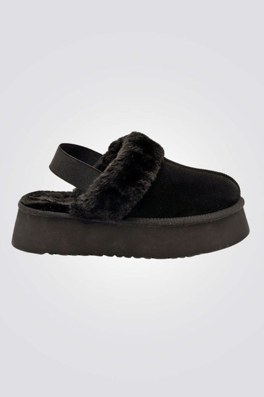 SEVENTYNINE - נעלי בית לנשים דגם אמור בצבע שחור - MASHBIR//365