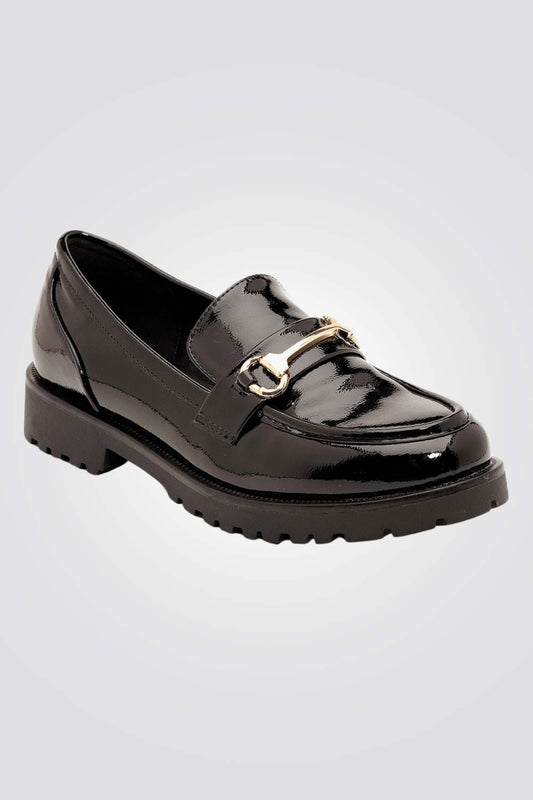 SEVENTYNINE - נעלי מוקסין לנשים דגם עמנואל בצבע שחור - MASHBIR//365