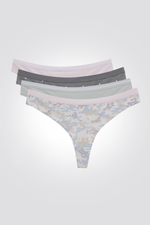 DELTA - רביעיית תחתוני חוטיני לנשים CAMO DOTS - MASHBIR//365