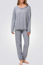 TRIUMPH - סט פיג'מה בצבע אפור - MASHBIR//365