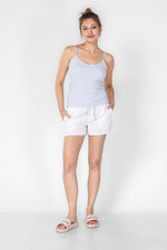 KENNETH COLE - סט פיג'מה קצרה לנשים בצבע תכלת - MASHBIR//365