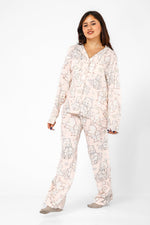 MEDIOGEN - סט פיג'מה מכופתרת דובוני אכפת לי - MASHBIR//365