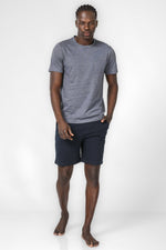 DELTA - סט פיג'מה סופימה פסים לגברים בצבע NAVY - MASHBIR//365