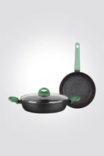 LAGUILE - סט מחבתות 24 ס"מ + סוטאז' 28 ס"מ סדרת STONE - MASHBIR//365