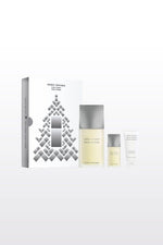 Issey Miyake - סט מיאקי לאו דיסי בושם לגבר 125 מ"ל+בושם מוקטן 15 מ"ל+ג'ל רחצה 50 מ"ל - MASHBIR//365