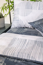 KENNETH COLE - סט מצעים יחיד 90/200 ס"מ כותנה סאטן דגם LONDON בצבע אפור - MASHBIR//365