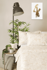 KENNETH COLE - SEPIA PEONY סט מצעים זוגי 160/200 ס"מ כותנה סאטן דגם - MASHBIR//365