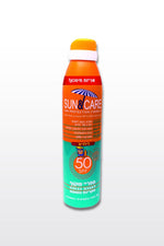 SUN&CARE - ספריי קרם הגנה שקוף ילדים 300 מ"ל SPF50 UVA B - MASHBIR//365