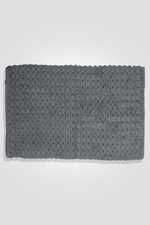 KENNETH COLE - שטיח אמבט ארוג כותנה 50/80 בצבע אפור - MASHBIR//365