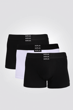 REPLAY - שלישיית בוקסרים קצרים שחור-לבן - MASHBIR//365