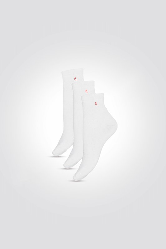 REPLAY - שלישיית גרבי רבע לגברים בצבע לבן - MASHBIR//365