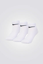 NIKE - שלישיית קרסוליות לילדים בצבע לבן - MASHBIR//365