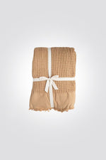 ASHRAM - שמיכת קיץ פיקה בצבע בז' - MASHBIR//365