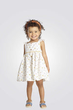 OBAIBI - שמלה פרחונית בצבע לבן לתינוקות - MASHBIR//365