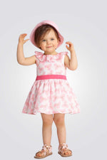 OBAIBI - שמלה פרחונית בצבע ורוד לתינוקות - MASHBIR//365