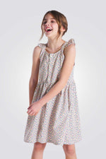 OKAIDI - שמלה פרחונית לילדות בצבע לבן - MASHBIR//365