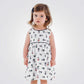 OBAIBI - שמלה לבנה בהדפס דגיגונים לתינוקות - MASHBIR//365 - 1