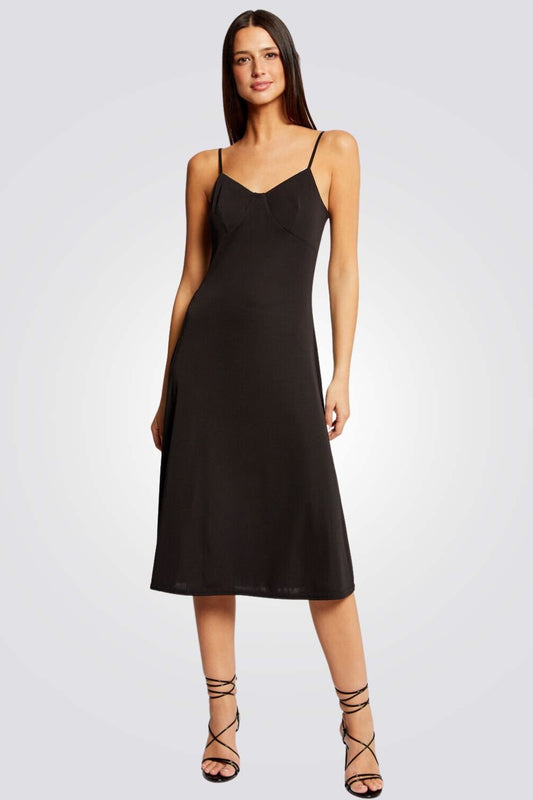 MORGAN - שמלה משוחררת לנשים בצבע שחור - MASHBIR//365