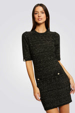 MORGAN - שמלת מידי בצבע שחור - MASHBIR//365