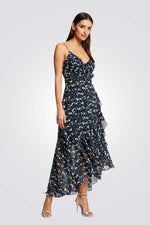 MORGAN - שמלת מקסי פרחונית בצבע כחול - MASHBIR//365