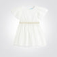 OBAIBI - שמלת תינוקות חגיגית שרווול קצר בלבן - MASHBIR//365 - 1