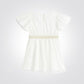 OBAIBI - שמלת תינוקות חגיגית שרווול קצר בלבן - MASHBIR//365 - 2