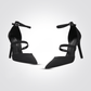 KENNETH COLE - סנדל עקב עם רצועת אבזם בצבע שחור 10 ס"מ - MASHBIR//365 - 2