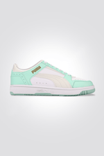 PUMA - סניקרס לנשים Rebound Joy Low בצבע לבן וטורקיז - MASHBIR//365