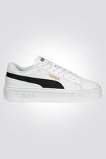 PUMA - סניקרס לנשים Smash Platform v3 בצבע לבן ושחור - MASHBIR//365